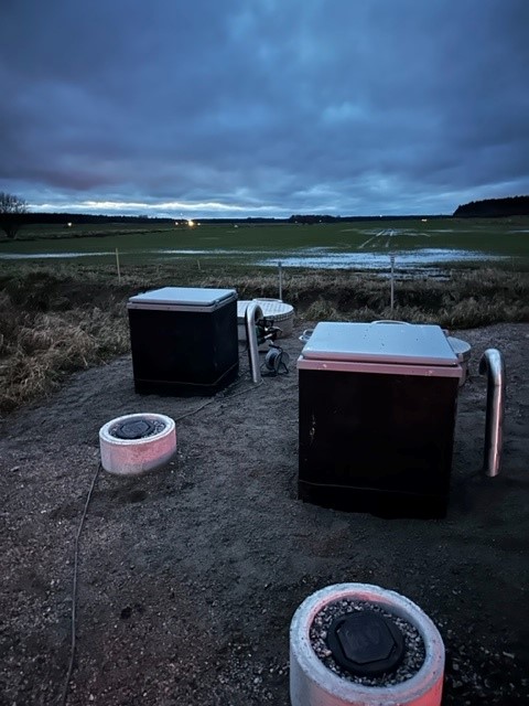 Höjning av stosar ute i fält